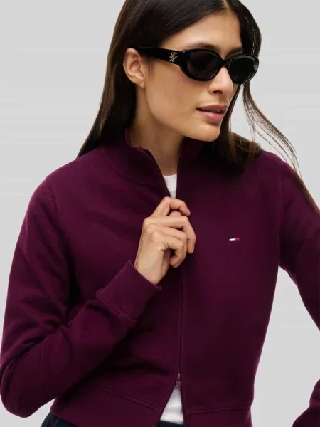 Bluza rozpinana o kroju regular fit z mieszanki bawełny Tommy Jeans