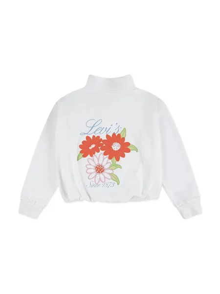 Levi's majica dugih rukava za djecu BUBBLE HEM LS KNIT TOP bijela