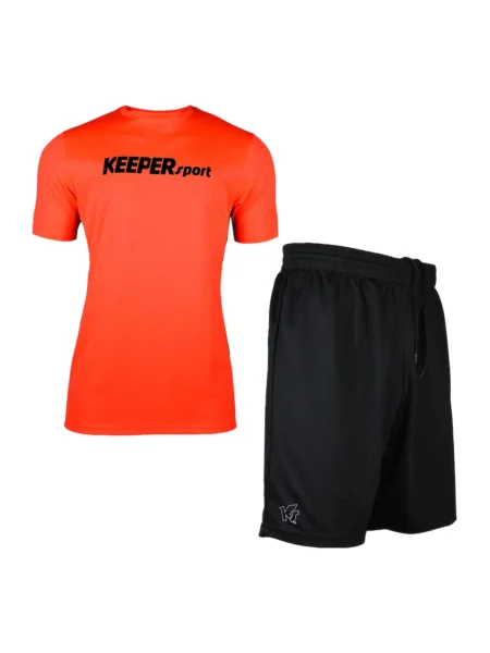 KEEPERsport Costum de trening portocaliu negru