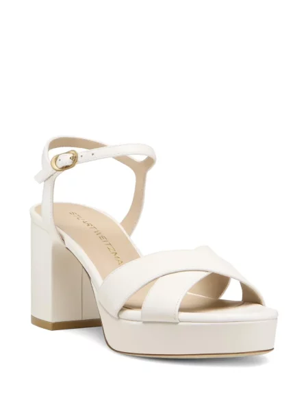 Sandale Stuart Weitzman cu platformă alb