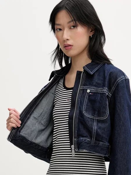 Tommy Jeans преходно яке дамско от деним