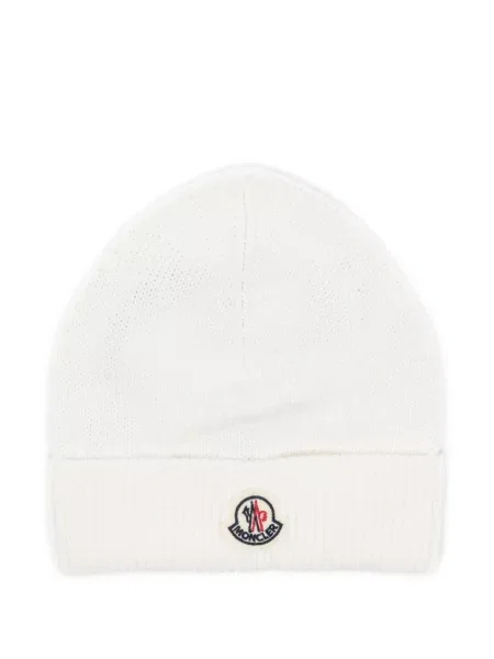 Czapka dziecięca Moncler Enfant biała