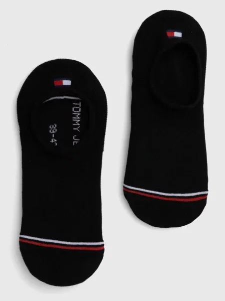 Чорапи Tommy Jeans 2 чифта черно