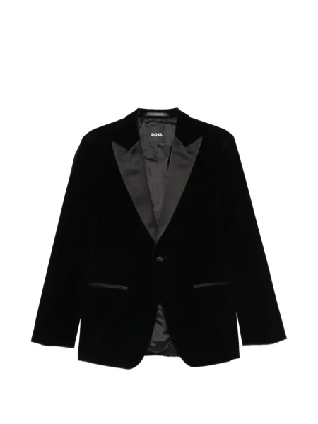 Sacou Boss de catifea cu rever negru