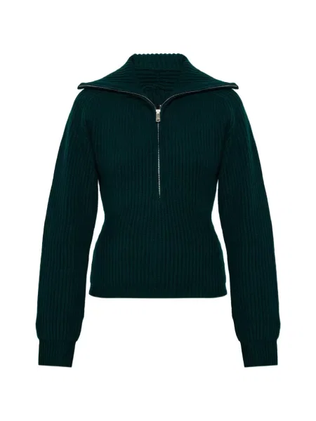 Gulerat pulover Anine Bing verde