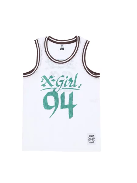 Top Huf z dżerseju biały