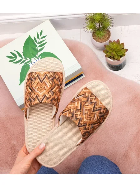 Papuci Natural Style bej