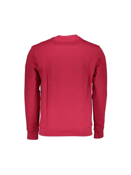 Bluza North Sails żakardowa z dekoltem w kształcie litery U czerwona