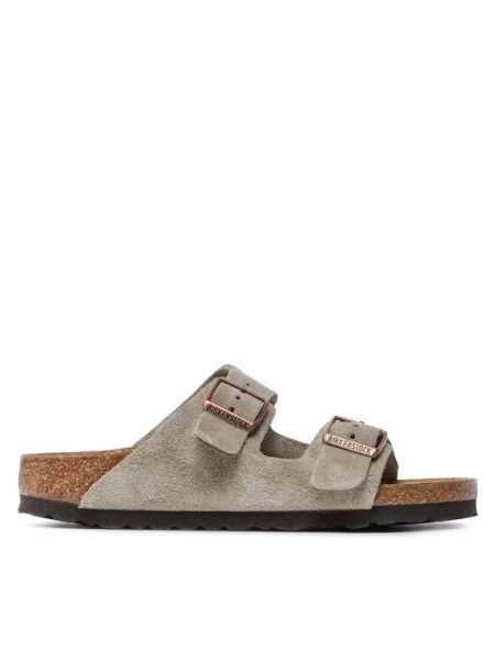 BIRKENSTOCK Sandály Arizona šedobéžová šedé
