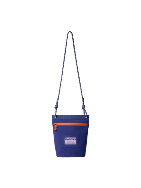Torba crossbody Moncler z logo fioletowa