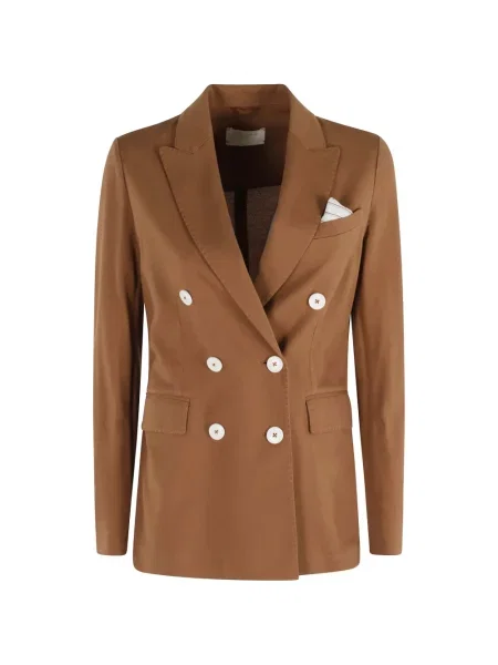 Ușor sacou Circolo 1901 cu două rânduri de nasturi maro