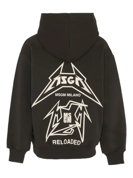 Bluza z kapturem dziecięca Msgm czarna