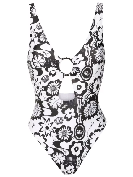Costum de baie Amir Slama cu model floral cu imagine