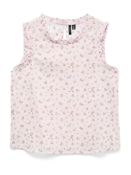 VERO MODA Bluză VMTRINE / roz / roz pastel verde