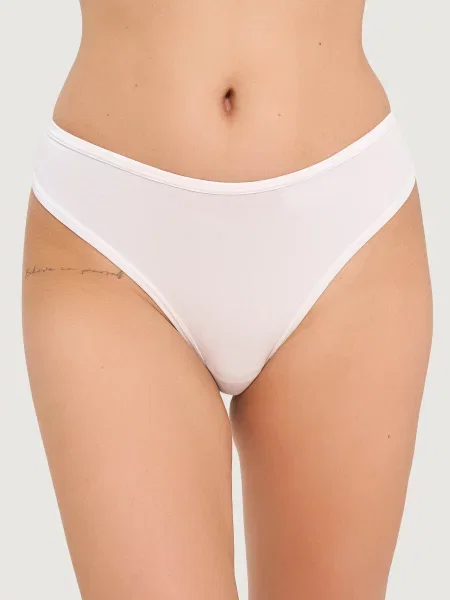 Трусики бразилиана білі