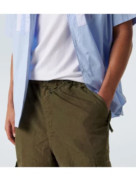 Orezané cargo nohavice Comme Des Garçons Homme zelená