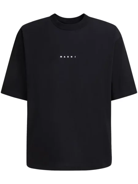 Tričko Marni s potiskem černé