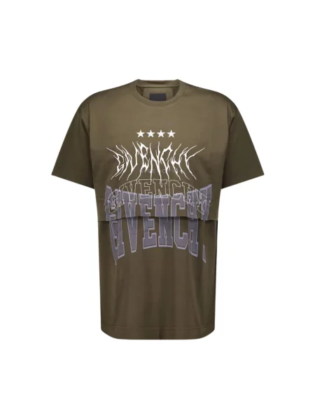 Koszulka Givenchy z logo zielona