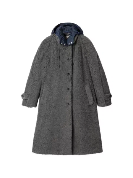 Palton Miu Miu din fleece gri