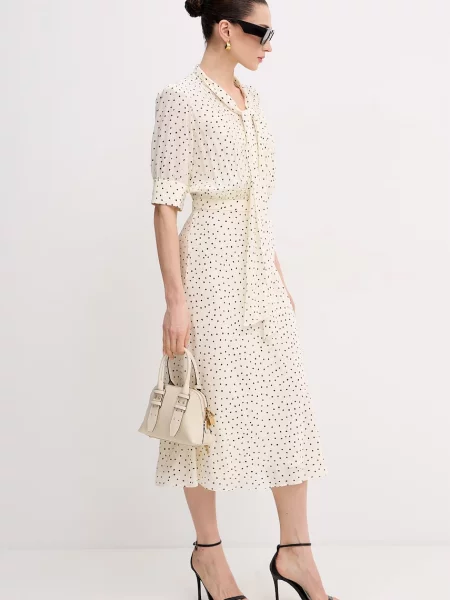 Luisa Spagnoli літня сукня з додаванням шовку Pinasca