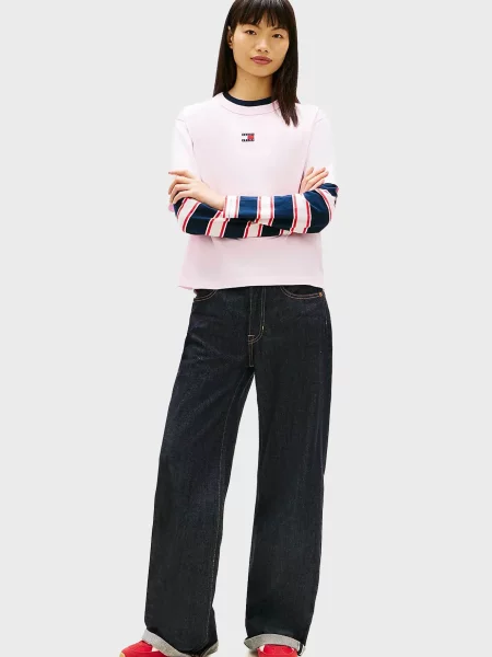 Футболка Tommy Jeans розовая
