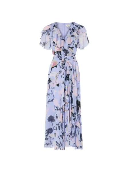 Rochie Temperley London cu paiete plic albastru