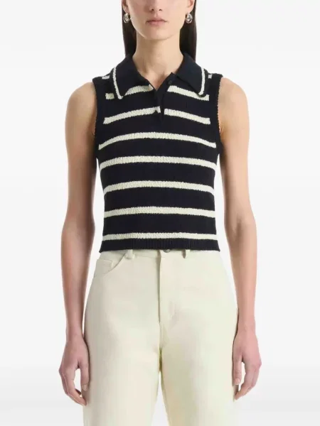Top Altuzarra fără mâneci negru