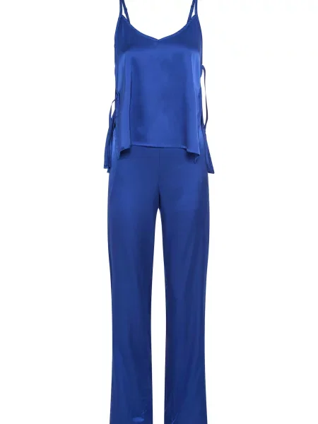 LASCANA Pijama cobalt albastru