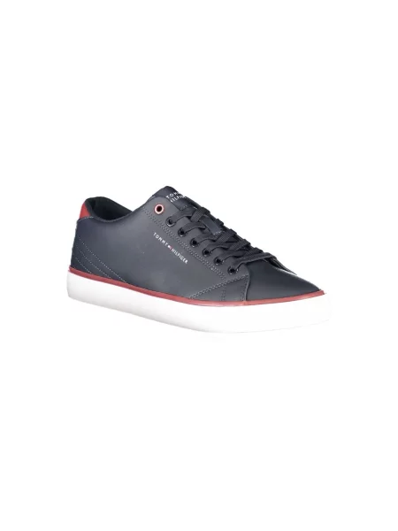 Lniane trampki Tommy Hilfiger czarne