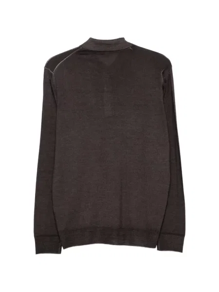 Gulerat tricou polo Fedeli gri