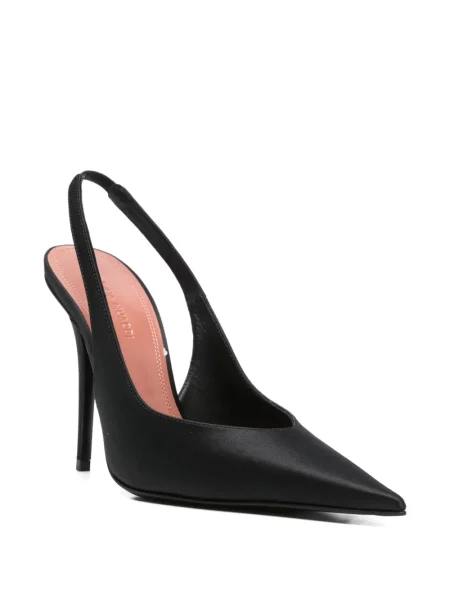Pantofi cu toc Amina Muaddi slingback negru