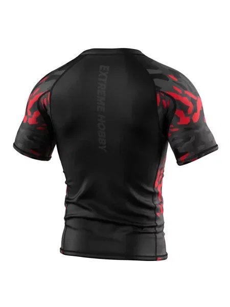 Koszulka Rashguard MMA na Siłownię EXTREME HOBBY BLACK PANTHER czarna