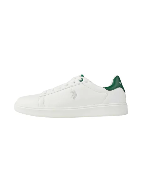 U.S. POLO ASSN. Pantofi cu șireturi UMByron alb
