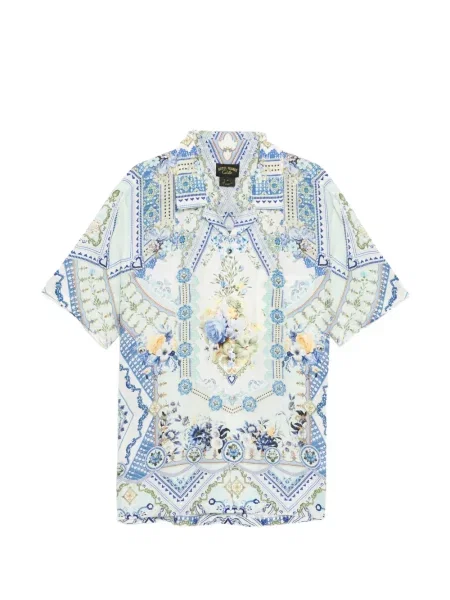 Košile Camilla se srdcovým vzorem modrá