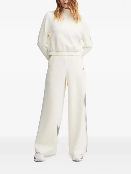Pantaloni Guess cu autograf alb