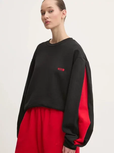 K+LUSHA bluza z aplikacją czarny