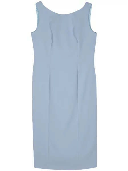 Rochie midi Fely Campo cu funde până la genunchi de costum albastru