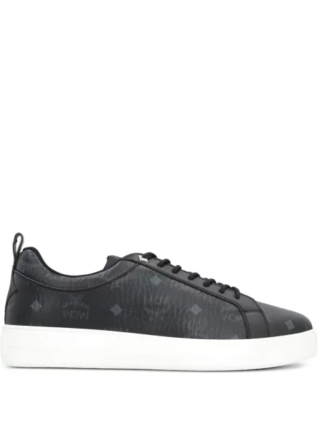 Sneakerși Mcm cu imagine negru