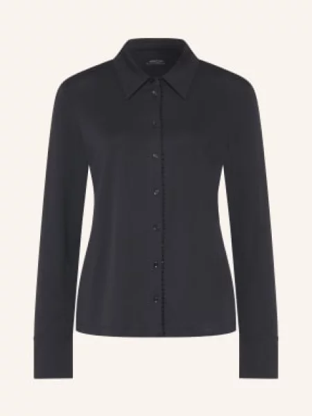 Marc Cain Košilová Halenka S Ozdobnými Kamínky black new černá