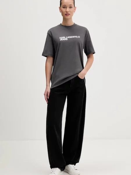 Karl Lagerfeld Jeans kratka majica siva