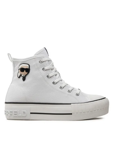 Tornacipő KARL LAGERFELD White Canvas fehér