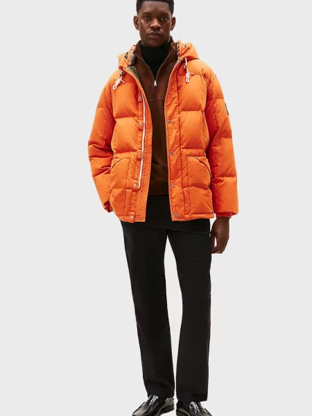 Пуховик Tommy Hilfiger помаранчевий