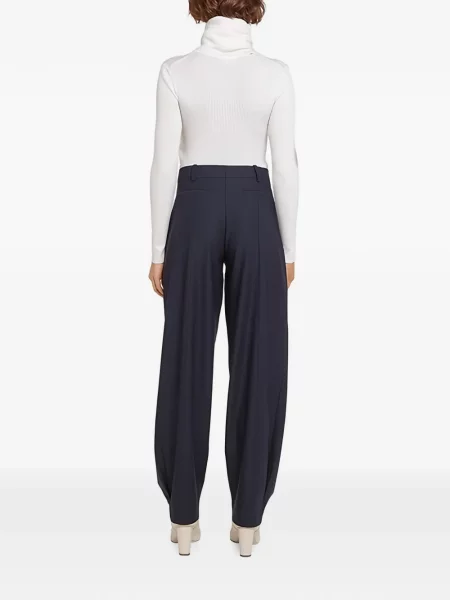 Pantaloni Ferragamo conici albastru