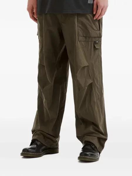 Pantaloni cargo Aftermaths cu cordon verde