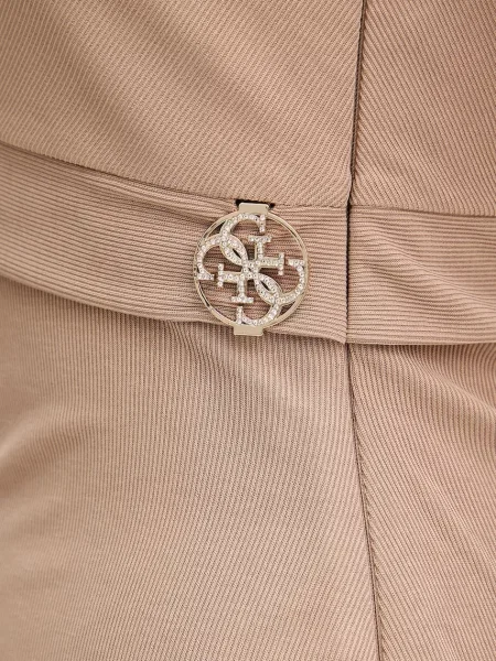 Платье миди Guess бежевое