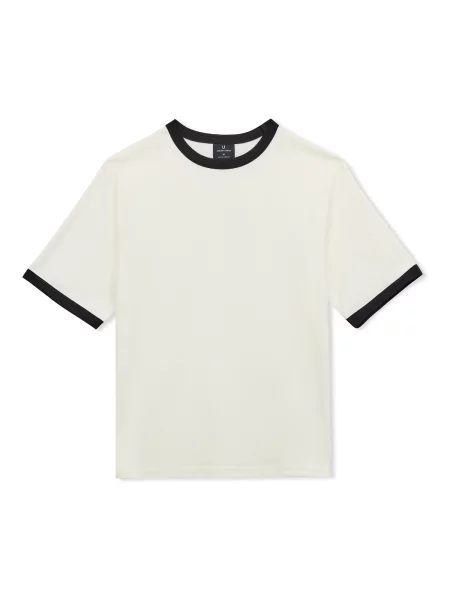 Johnny Urban Tricou Hudson crem negru