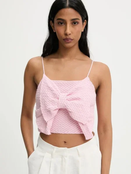 Блуза Answear Lab дамска с изчистен дизайн розово