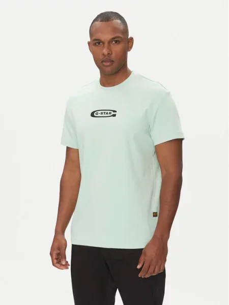 G-Star Raw Футболка Old Skool Regular Fit зелений