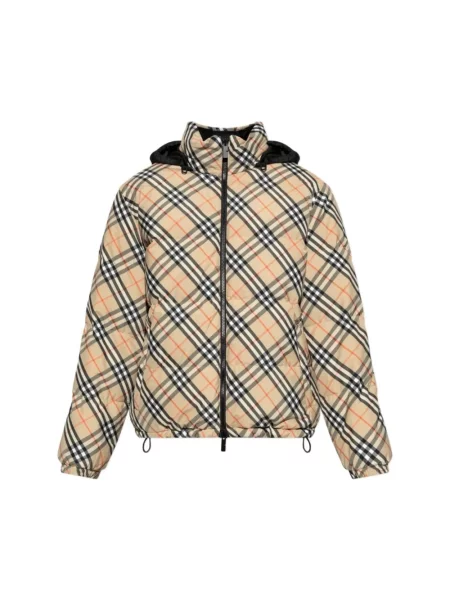 Kurtka puchowa Burberry pikowana beżowa