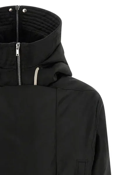 Μπουφάν Rick Owens Drkshdw με κουκούλα μαύρο
